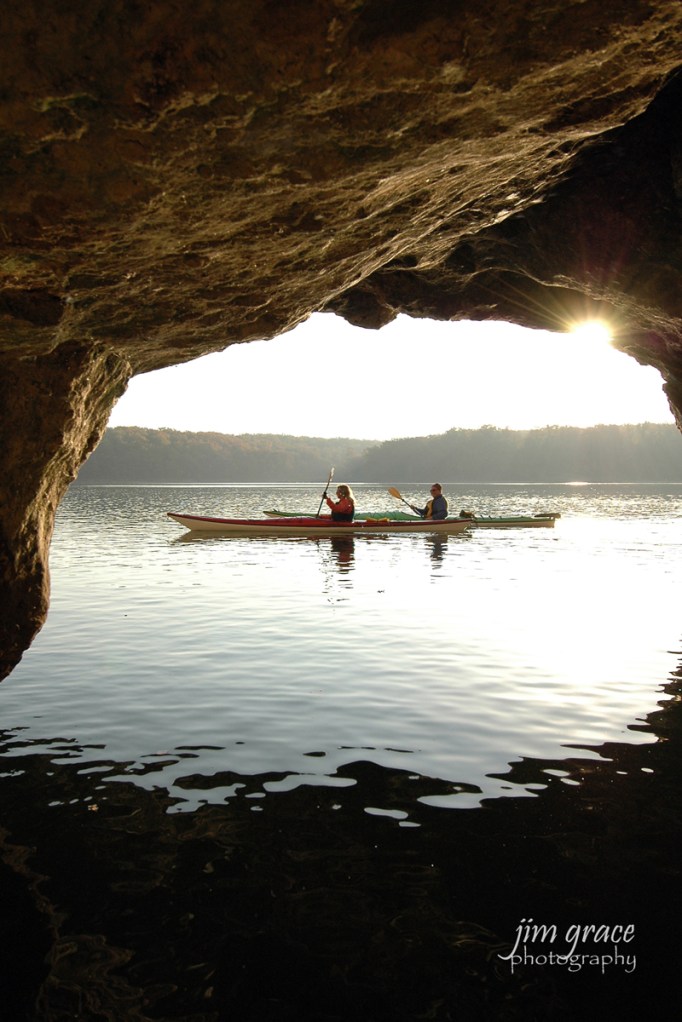 Kayaking by Caves